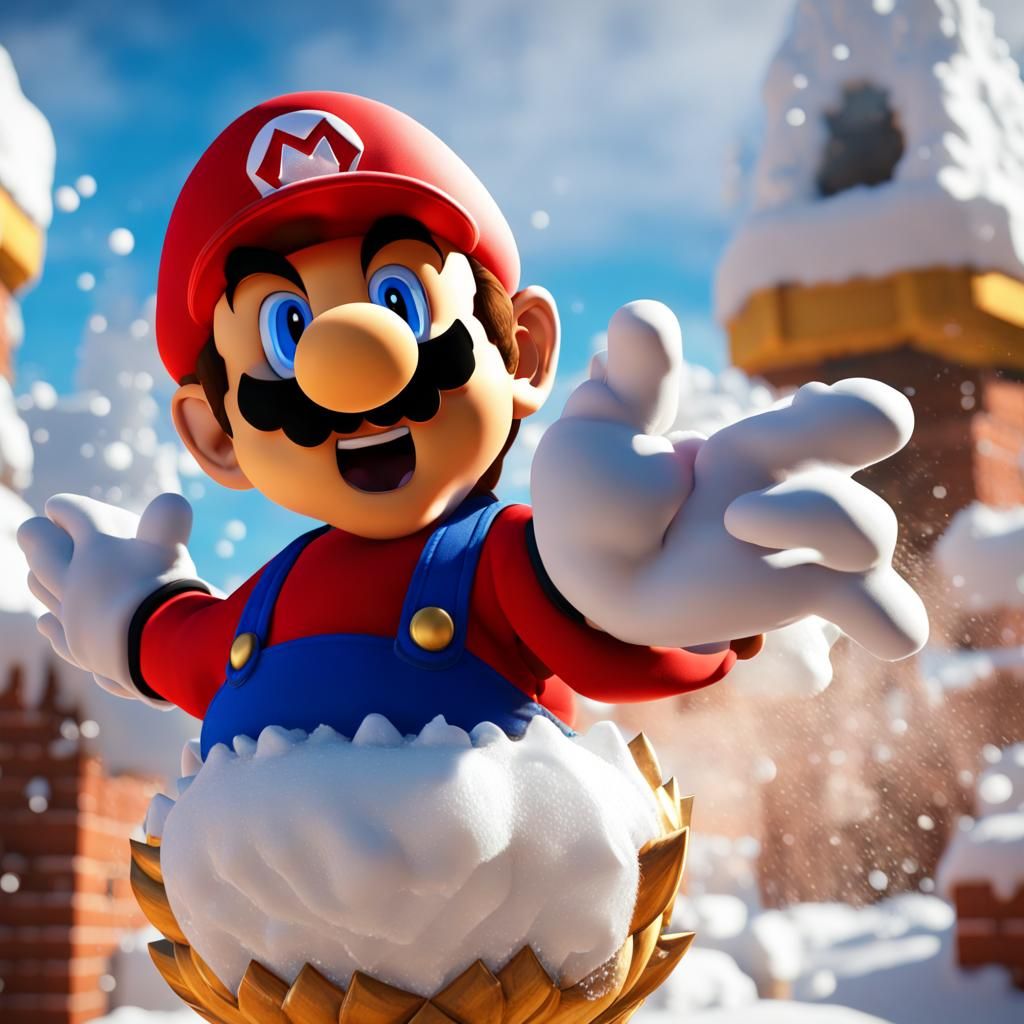 Mario in Marshmallow Land
