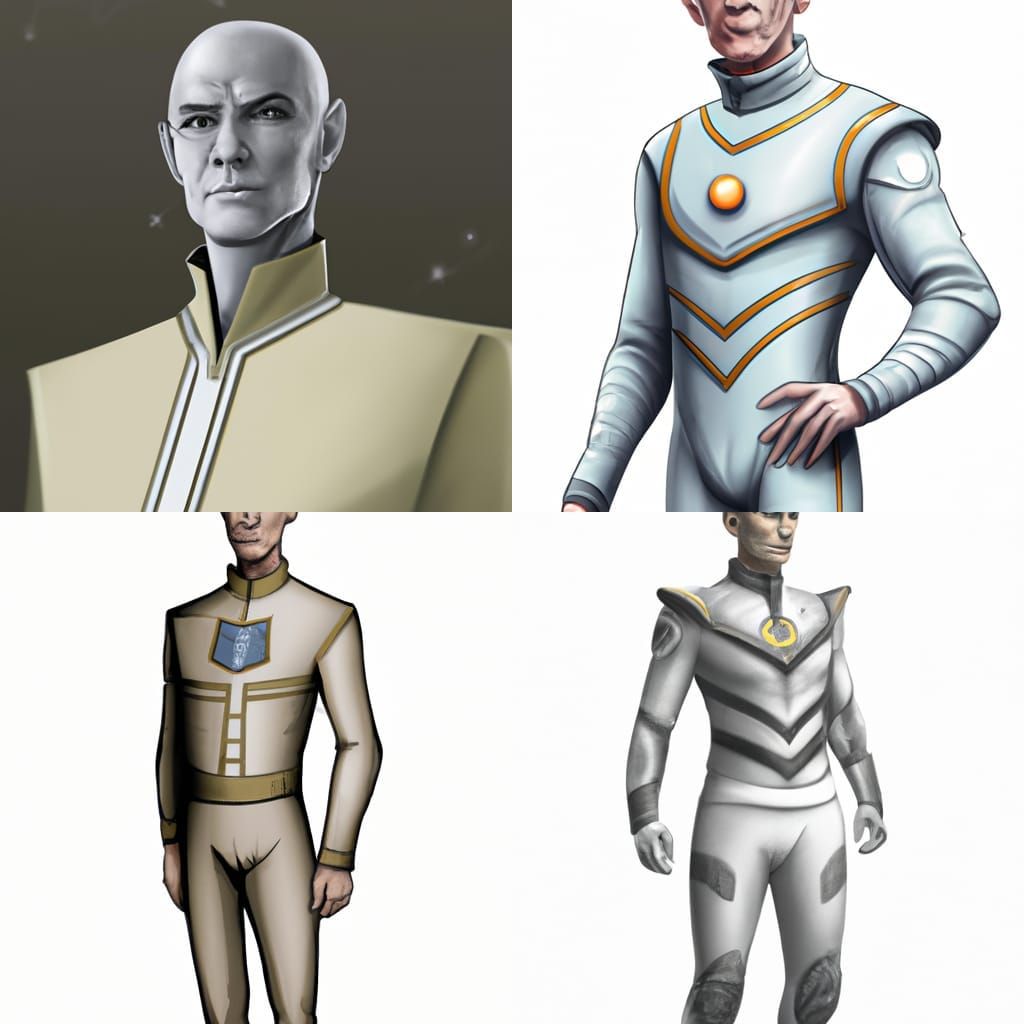 Alien Fleet General in Sci-Fi Fantasy Style