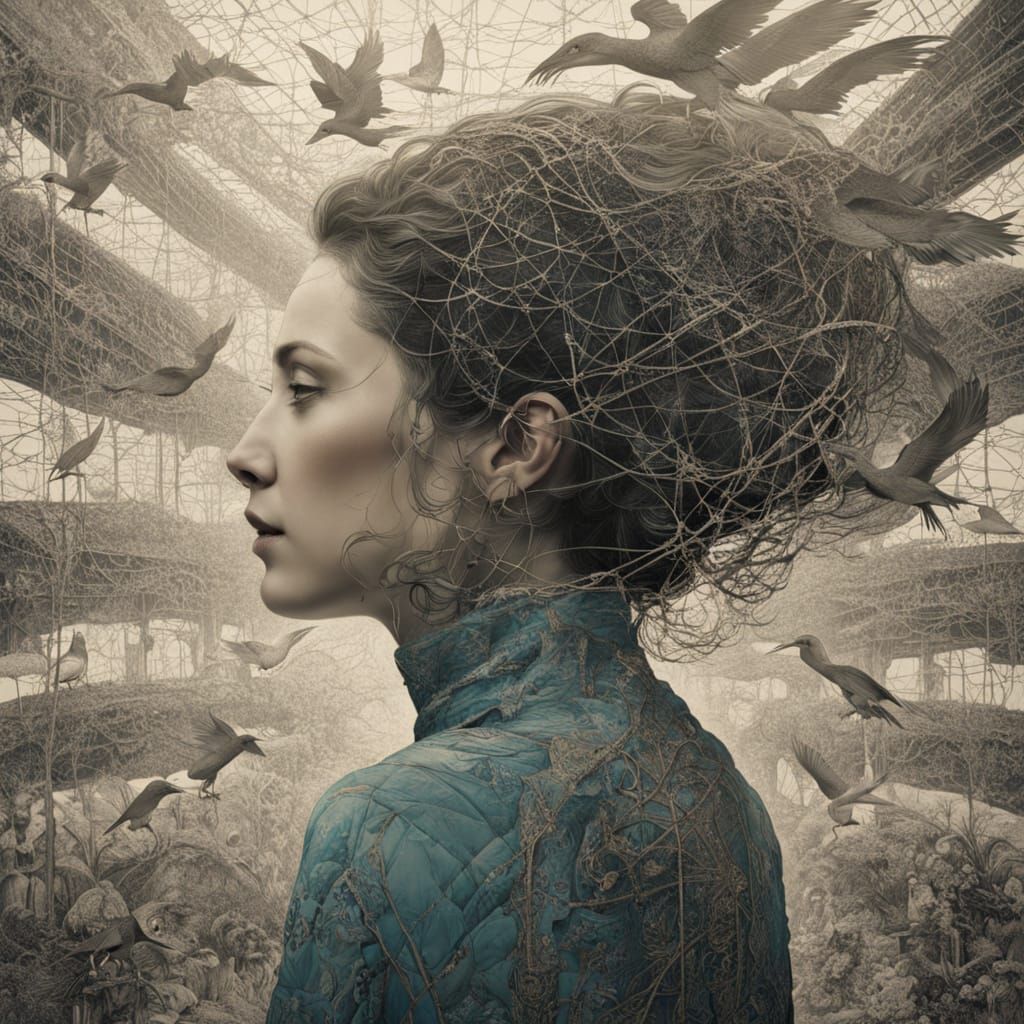 Angel of Memories in Shattered Mirror Labyrinth