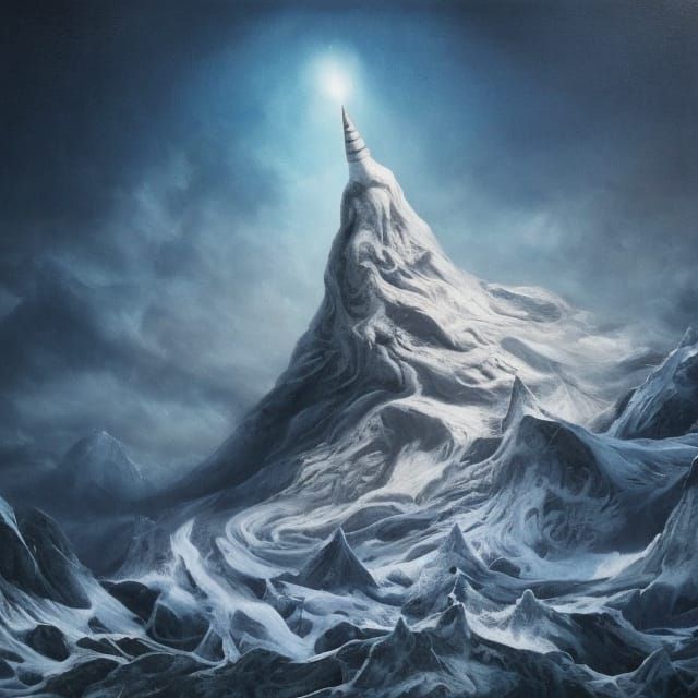 Iced Mountain Home to Dancing Gods: A Lovecraftian Vision