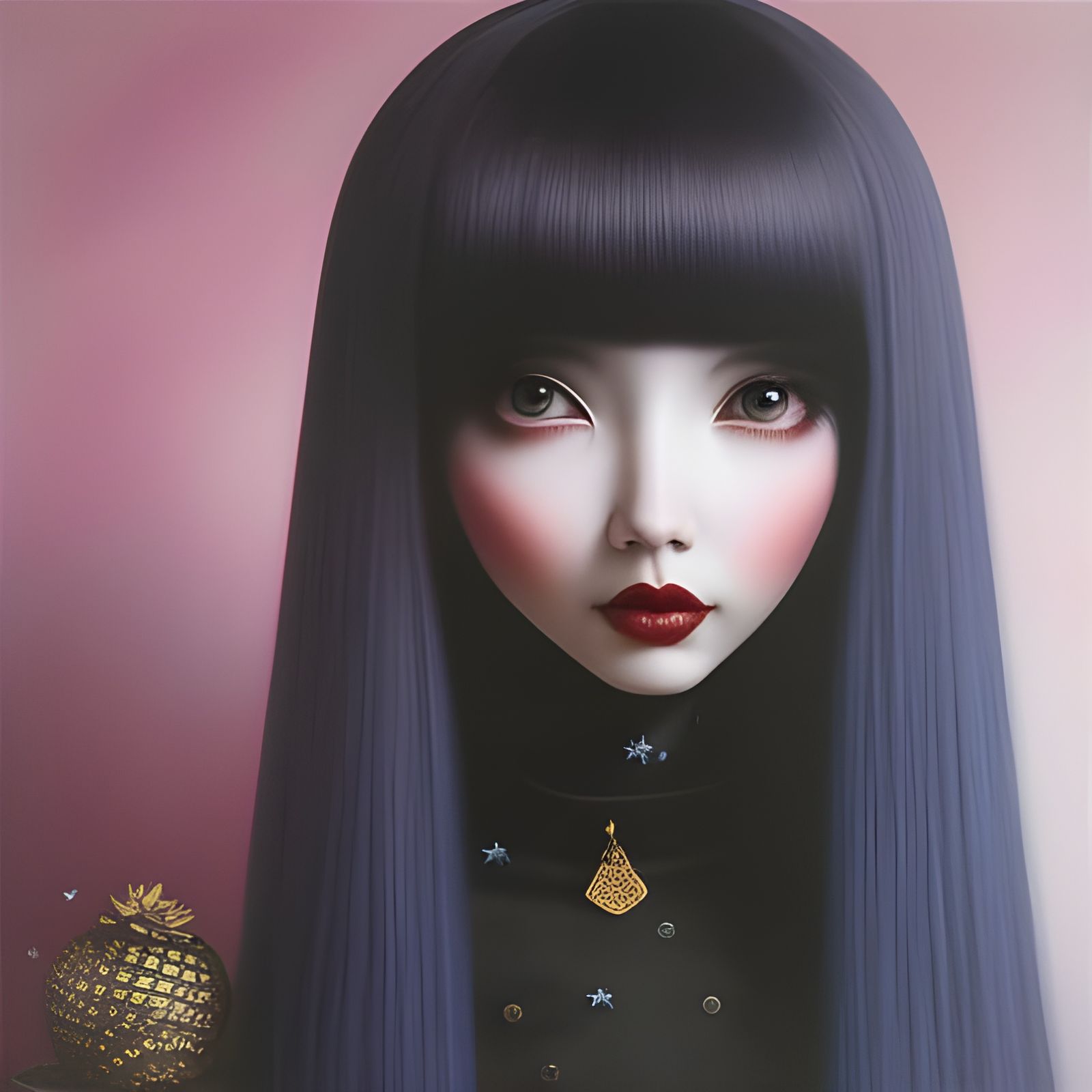 Eugenia Cooney Portrait in Mark Ryden Style