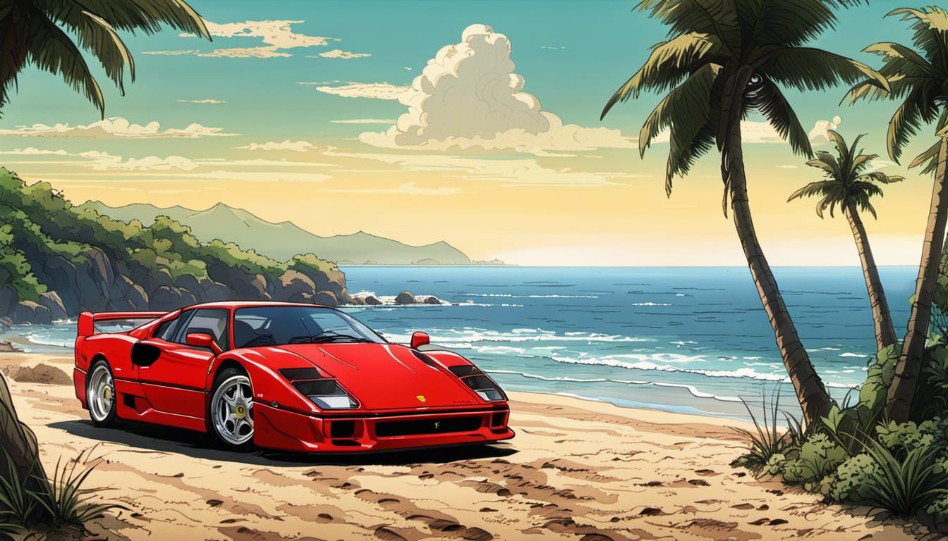 Anime Style Ferrari F40