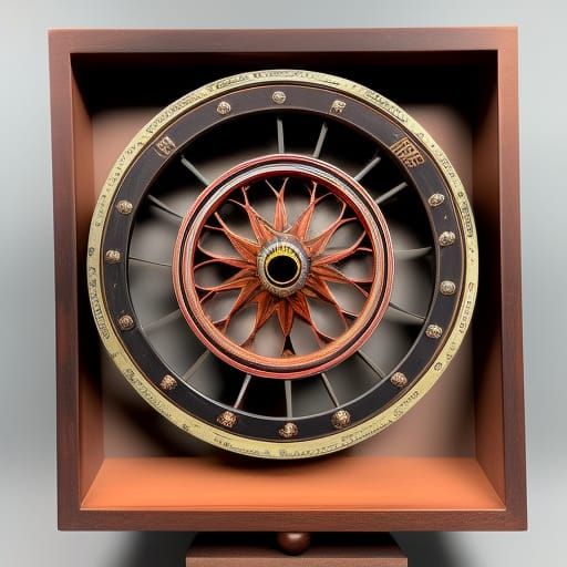 Detailed Karmic Wheel Illustration