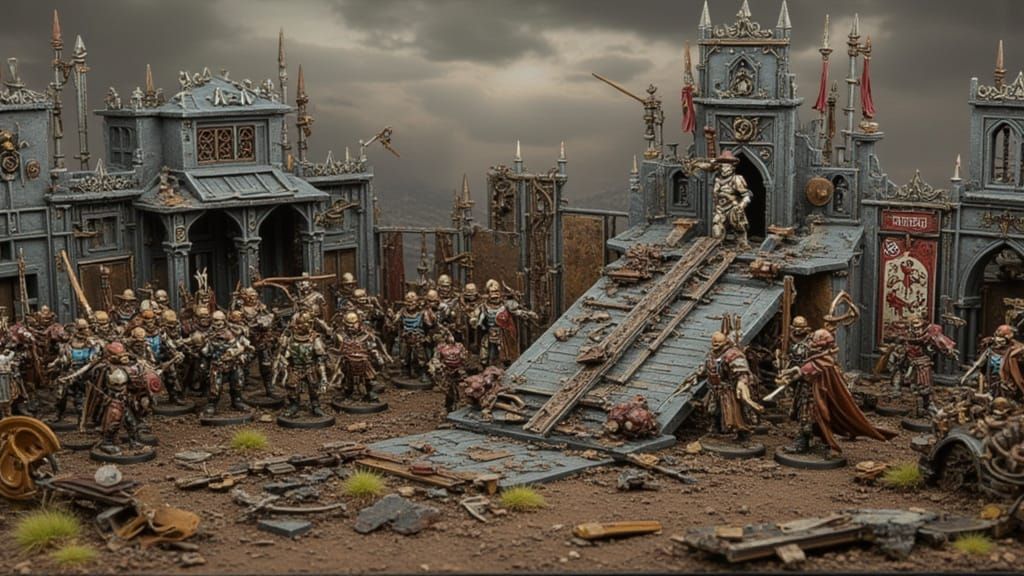 AI Generated Image with LoRA Diorama and Instructions