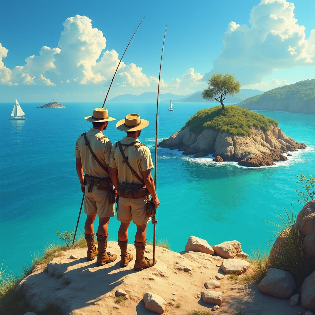 Messi and Maradona: Fantasy Island Fishing in 8K