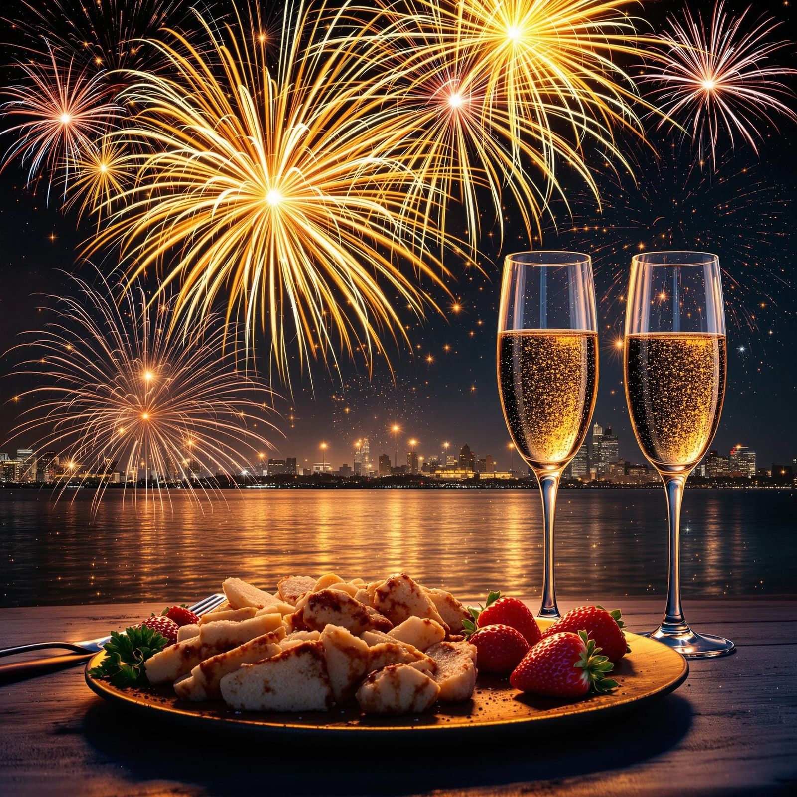 Midnight Sparkles and Appetizer Delights