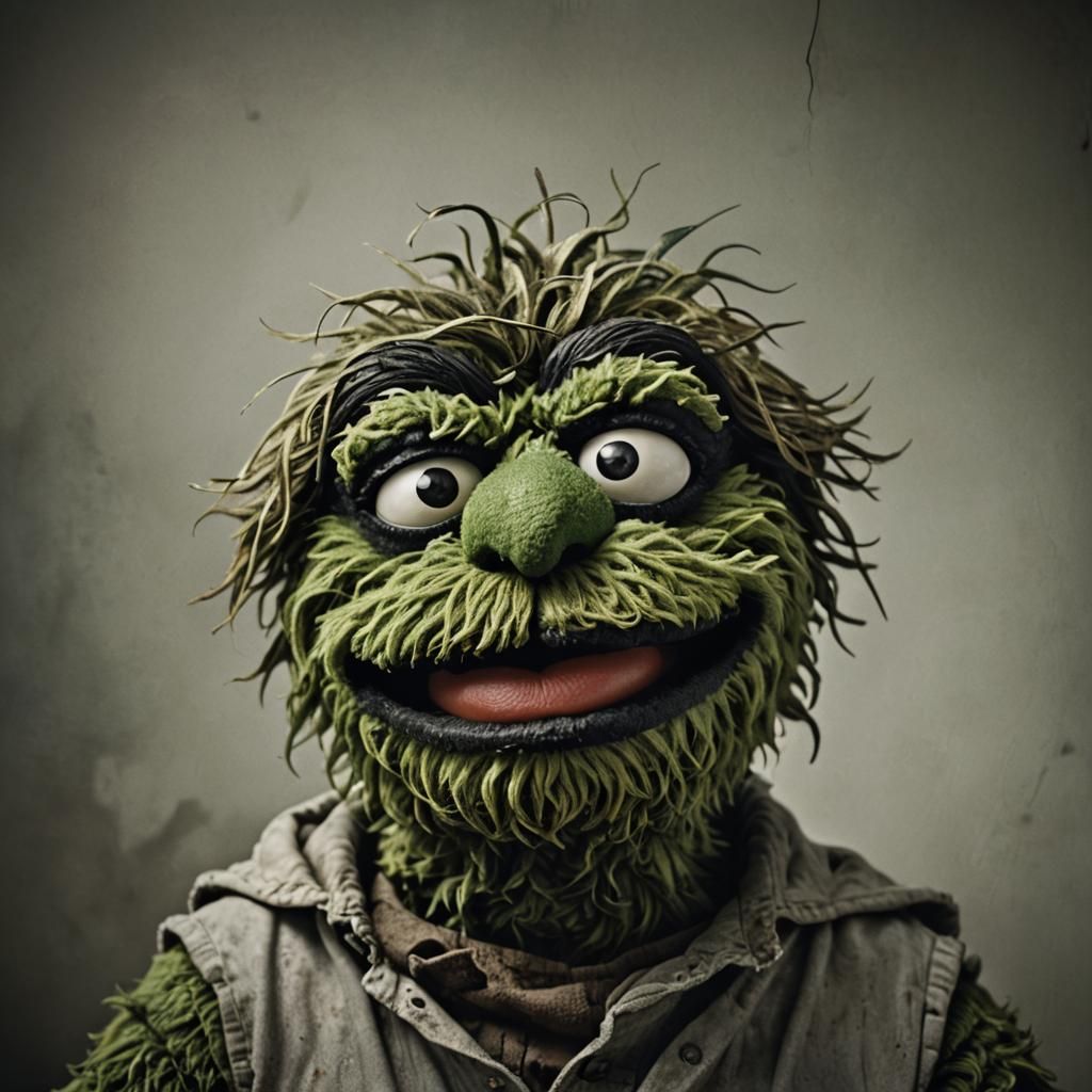 Angry Oscar the Grouch Portrait