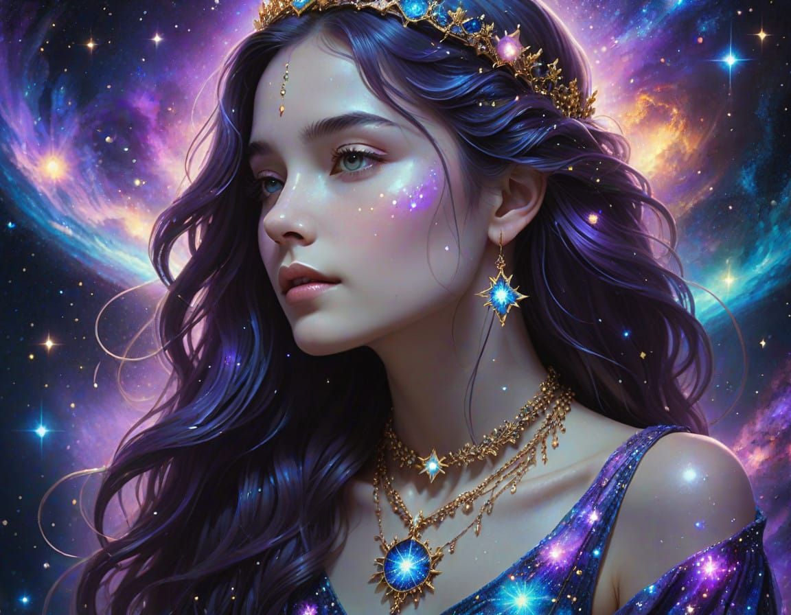 Celestial Beauty Shines with Ethereal Glow