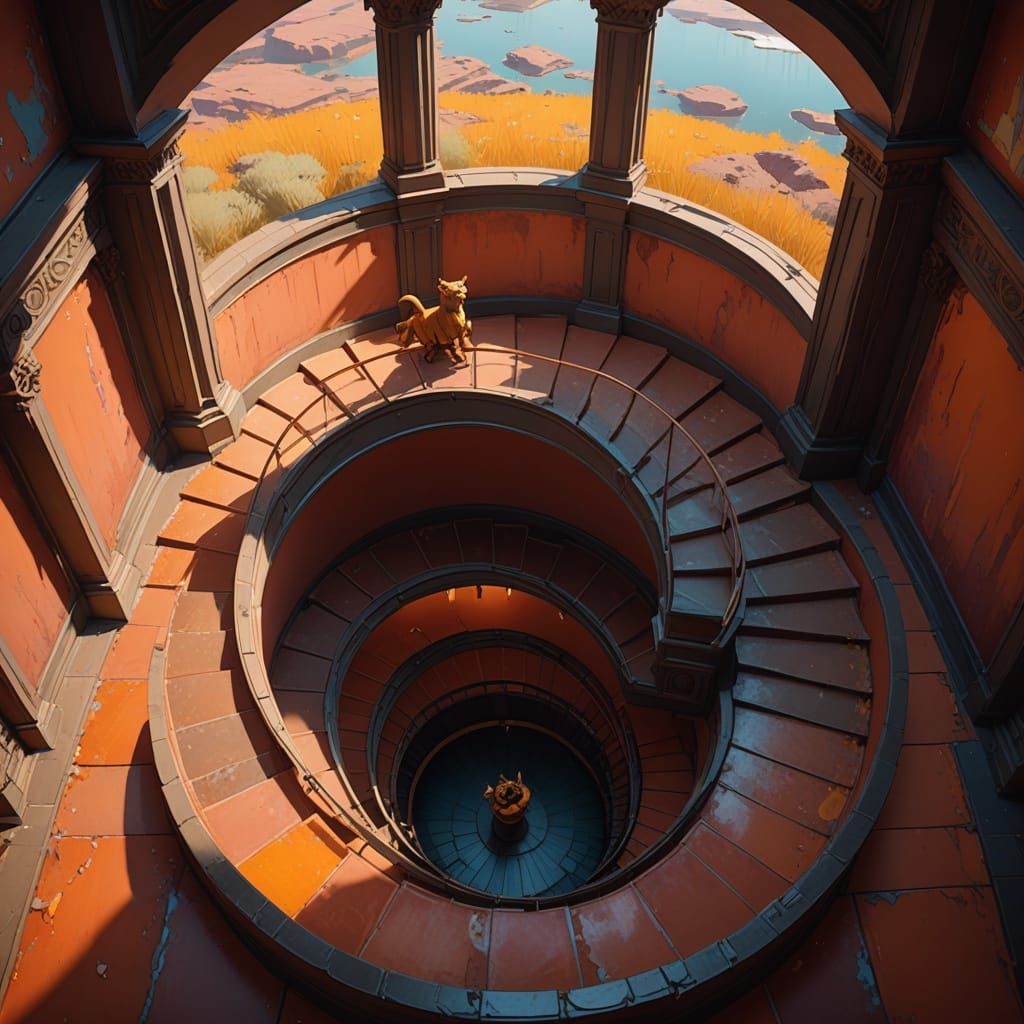 Dreamlike Desert View from the Upper Landing