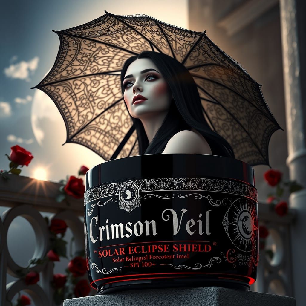 "Crimson Veil" Vampiric sunscreen 😎🧛🏻‍♀️