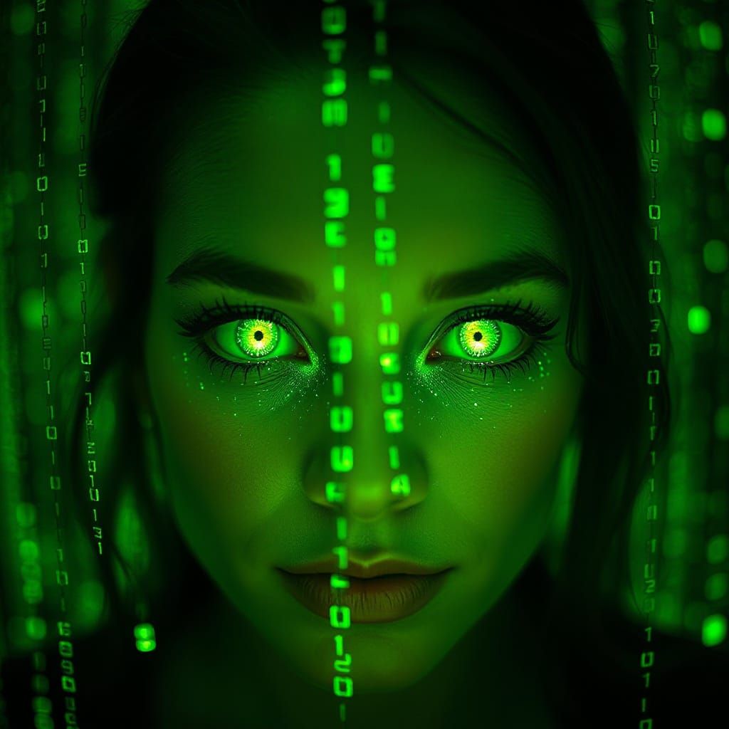 Green eyes in the Matrix