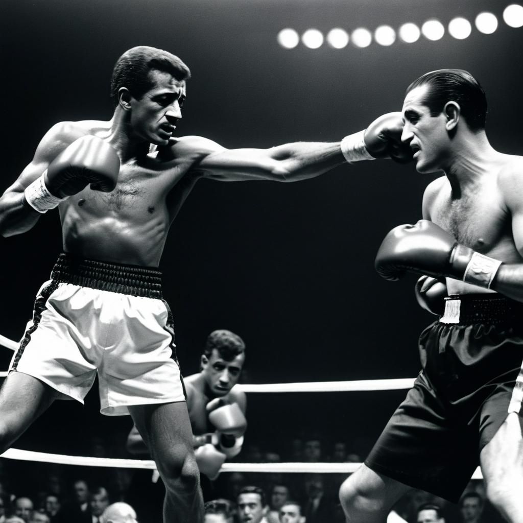 1950s Boxing Match Featuring Sammy Davis Jr.