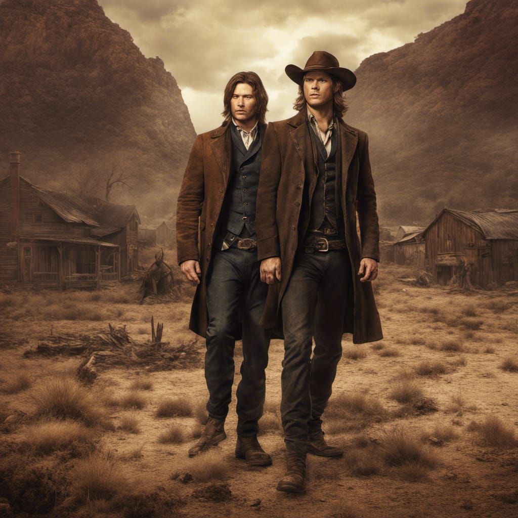 19th Century Western Portrait with Detailed Matte Painting