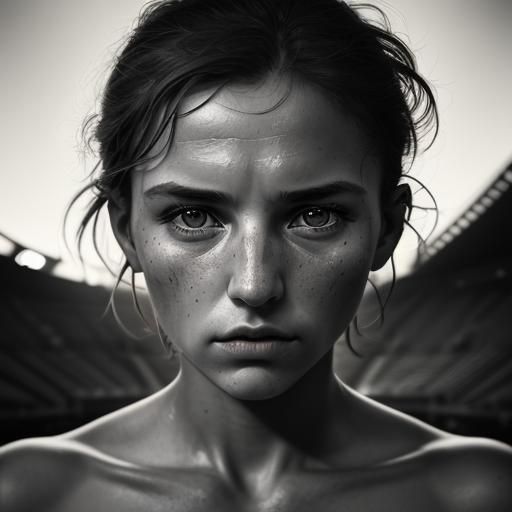 Gladiators in Arena: Dramatic Portrait Photography