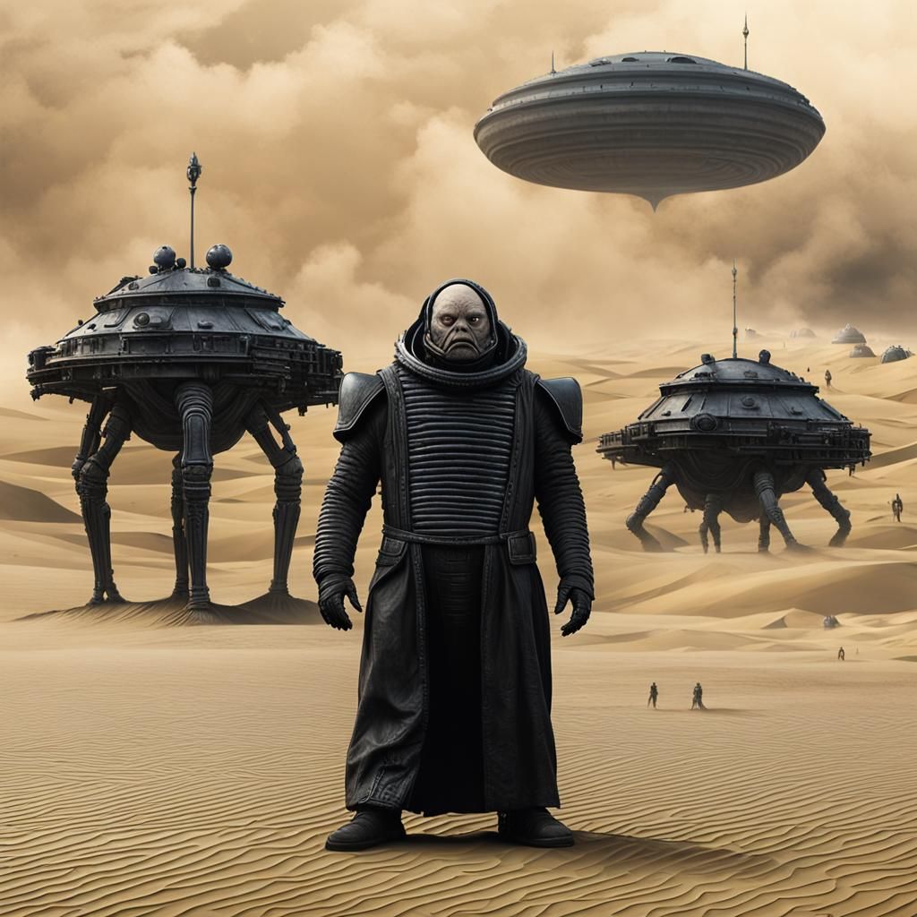 Harkonnen from Dune in Jodorowsky Giger Style