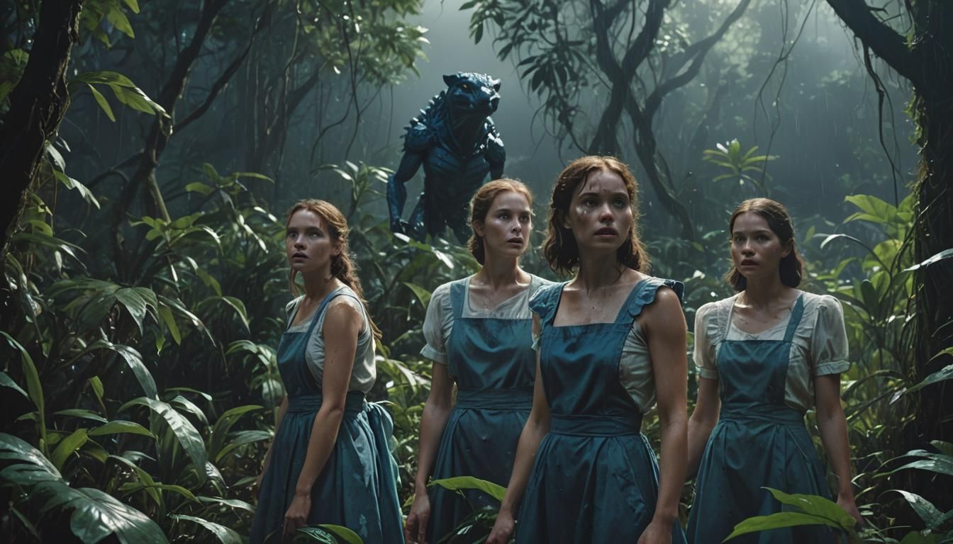 Jungle Encounter: Sci-Fi Meets Fantasy