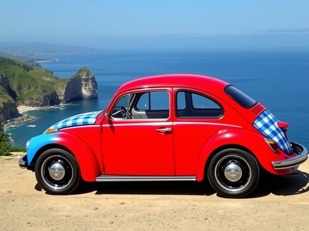 Gingham Beetle at Seaside Overlook