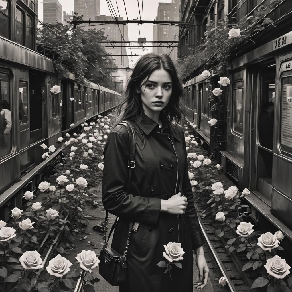 Crowded Downtown Trains with Brooklyn Girls