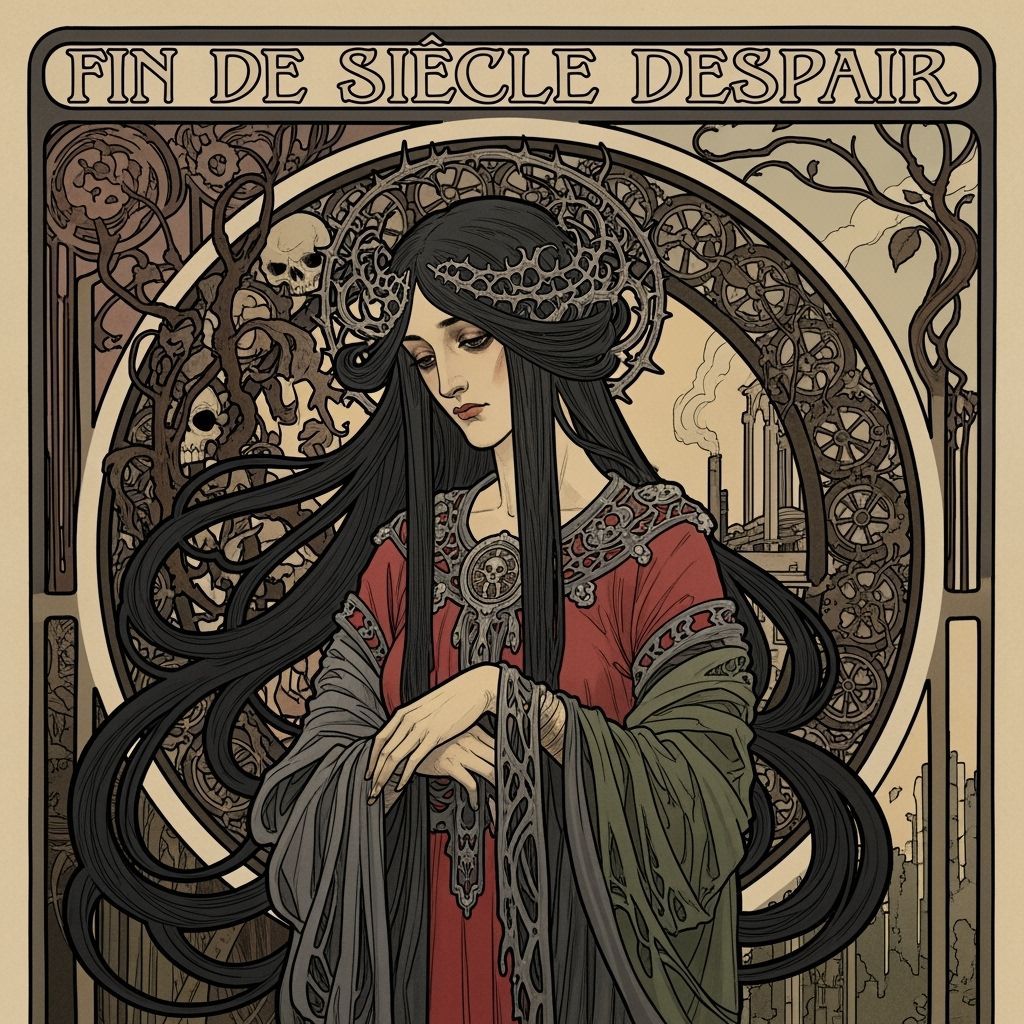 Grimdark Art Nouveau Illustration