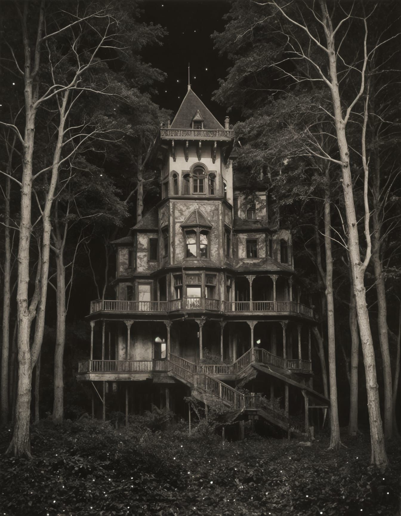 Treehouse Villa Castle in Surrealist Style