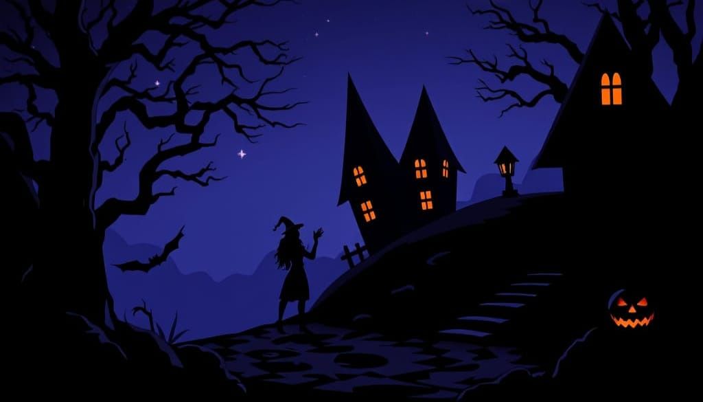 A Haunted Night Scene in a Dark Fantasy Aesthetic