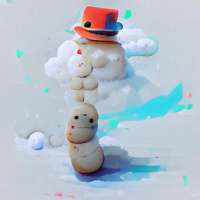 AI Snowman Image