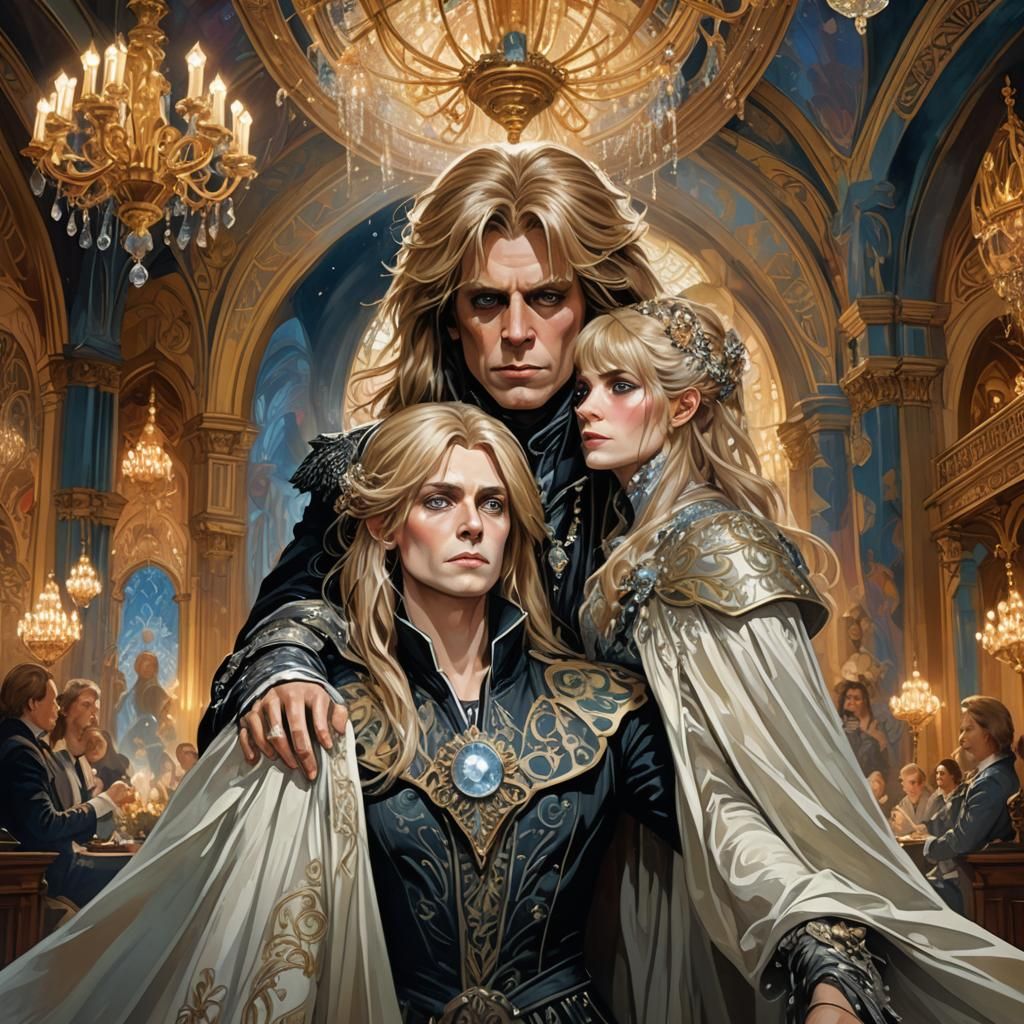 Labyrinth: Jareth and Sarah in Surreal Ballroom
