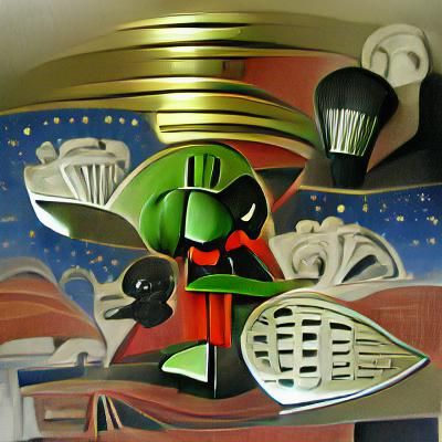 Marvin the Martian in Art Deco Style