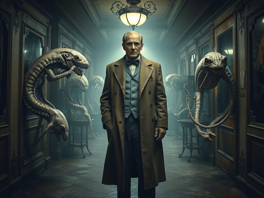 Dr. Moreau's Museum of Mutancy in Biomechanical Horror Style