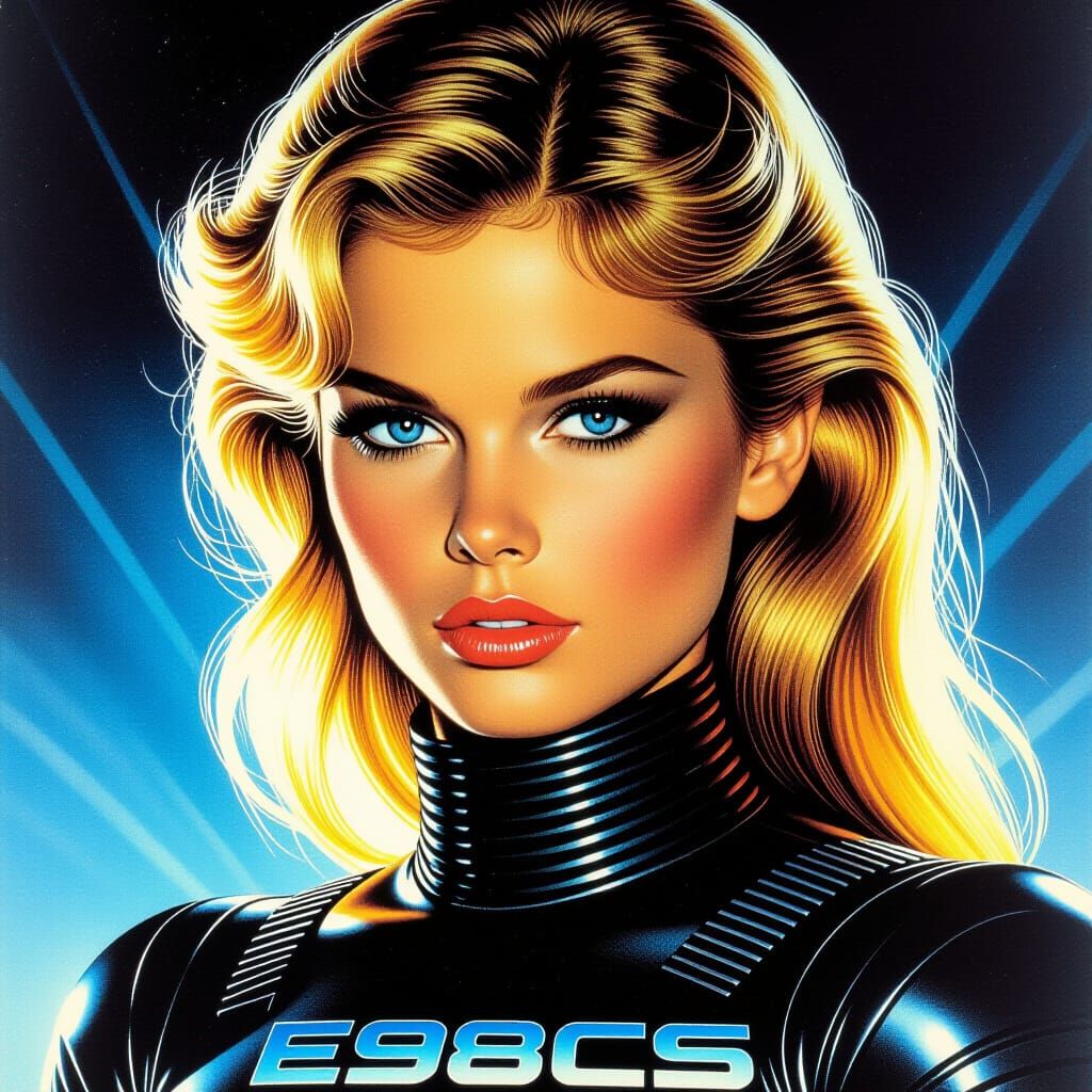 Sci-Fi Film Poster in a Giger Style