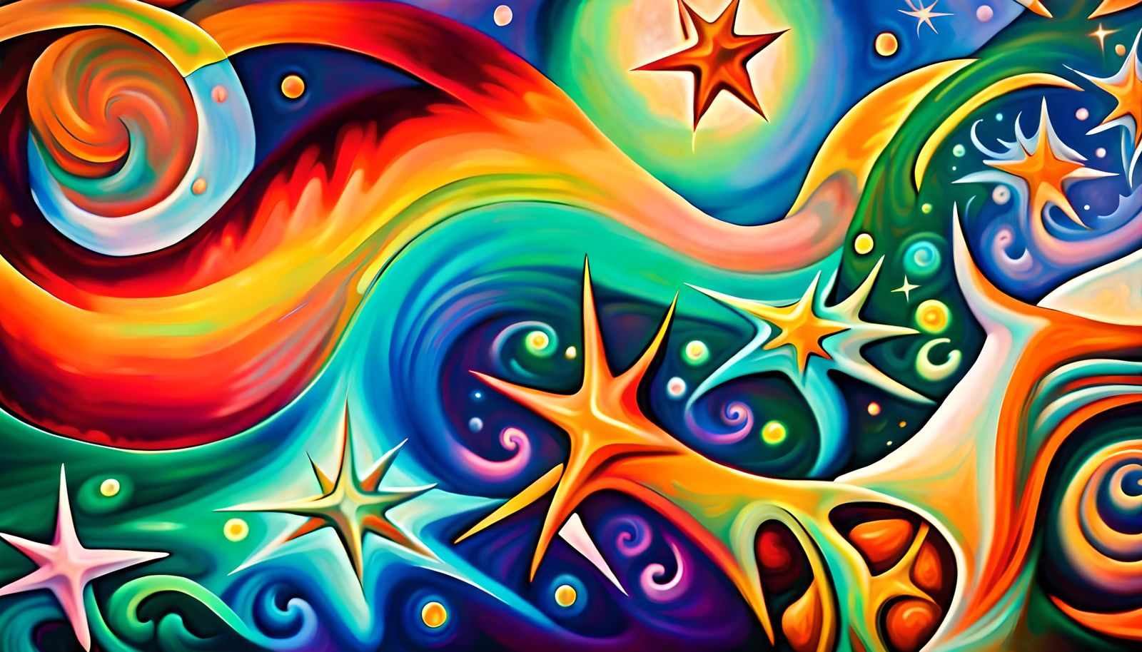 Iridescent Star Cluster in Electromagnetic Plasma Maelstrom