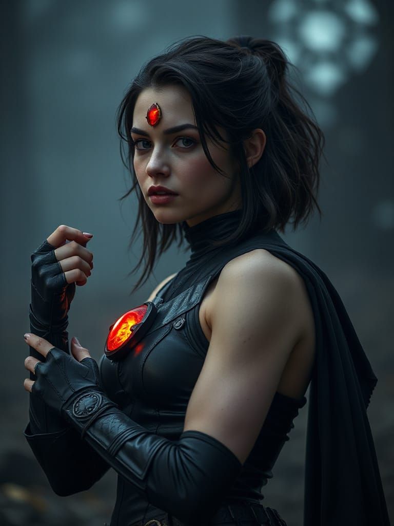 Emma Myers as Raven: Cinematic Superheroine