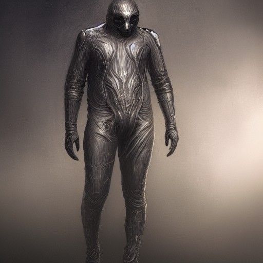 Creepy Baroque Gimp Suit Concept Art