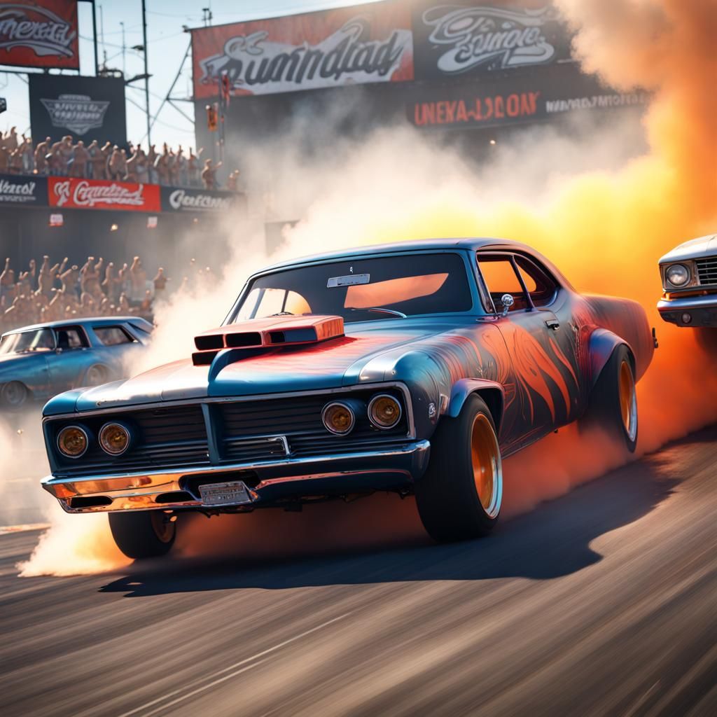 Summernats Burnout Competition: Detailed Matte Painting