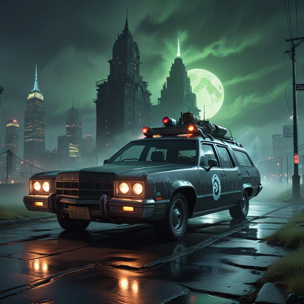 Beetlejuice Joins the Ghostbusters in Futuristic New York
