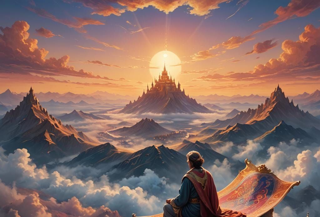 Magic Carpet Ride in Twilight Sky