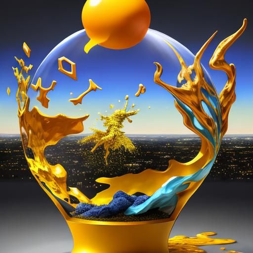 Psychedelic Surrealism: Twisted Forms in Vivid Color