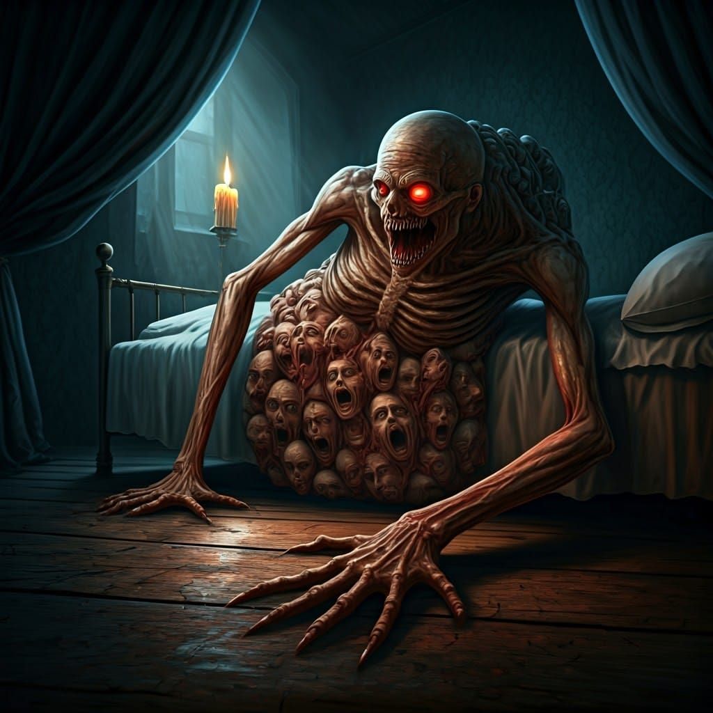 Nightmarish One-Eyed Creature Emerges from Shadows