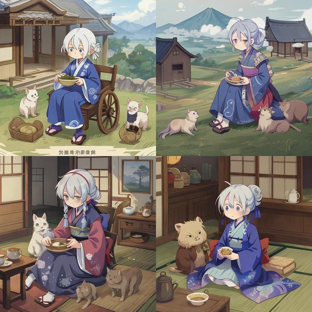 Qing Dynasty Woman in Anime Style