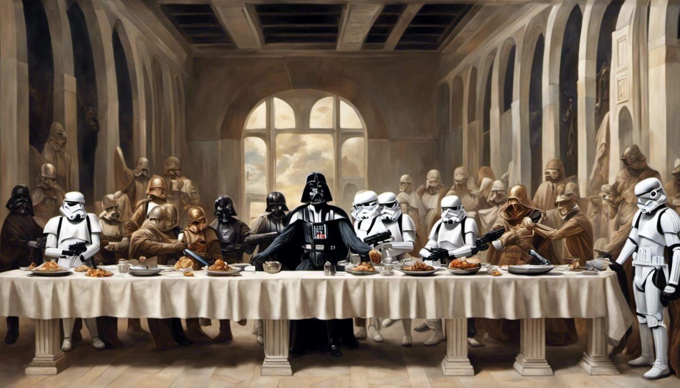 Darth Vader and Stormtroopers: Renaissance Sci-Fi Art