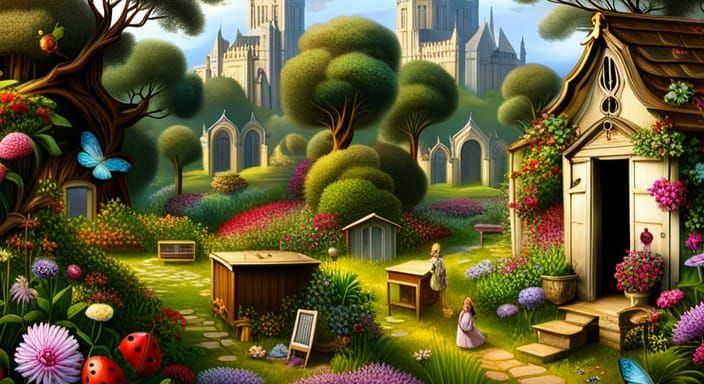 The girls love living in an insect friendly environment