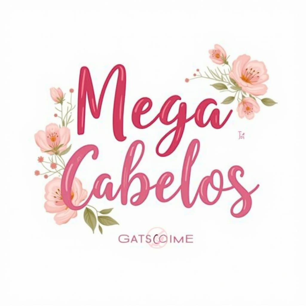 Luxurious Logo with Golden Letters and Roses in Elegant Font