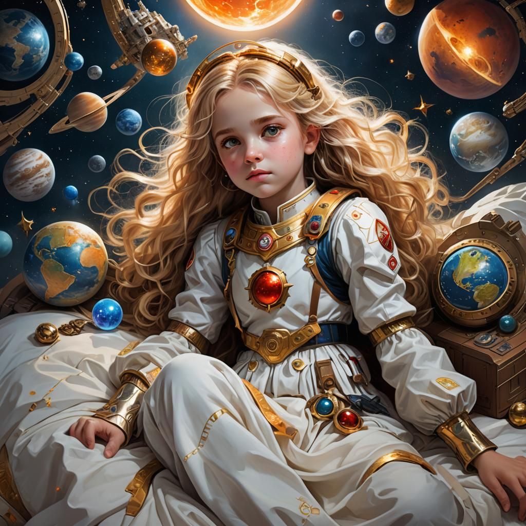 Child Commander Gazing at City in Orb: Splash Art