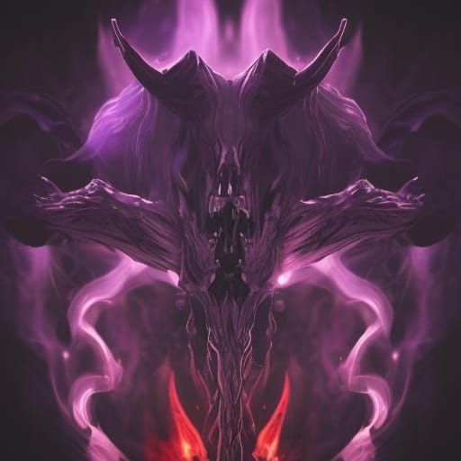 Unicorn Skeleton Logo in Biofluorescent Flames