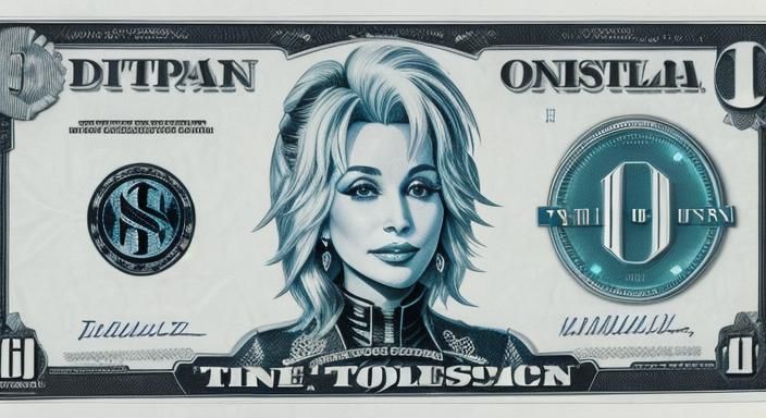 Dolly Parton on a Dystopian One Dollar Bill