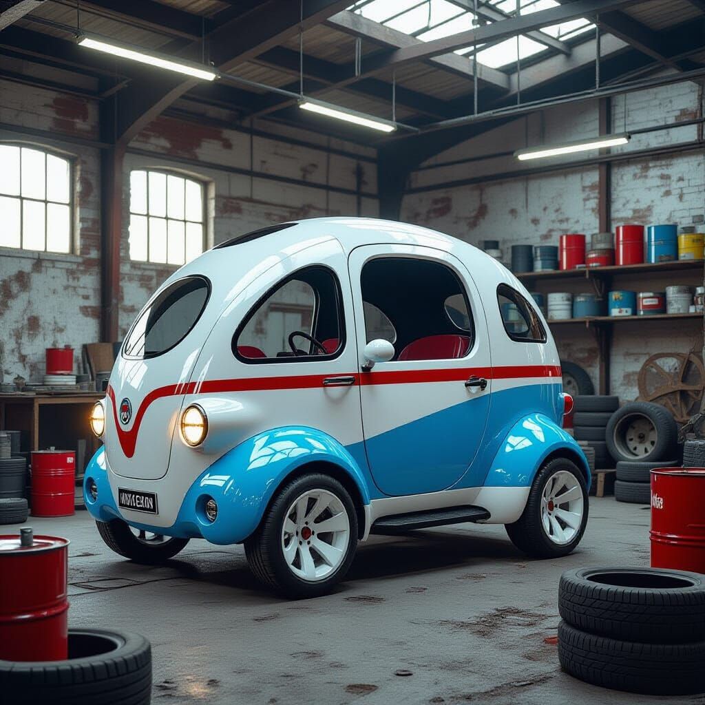 Modern Treehouse Concept in Fiat Microcar Style