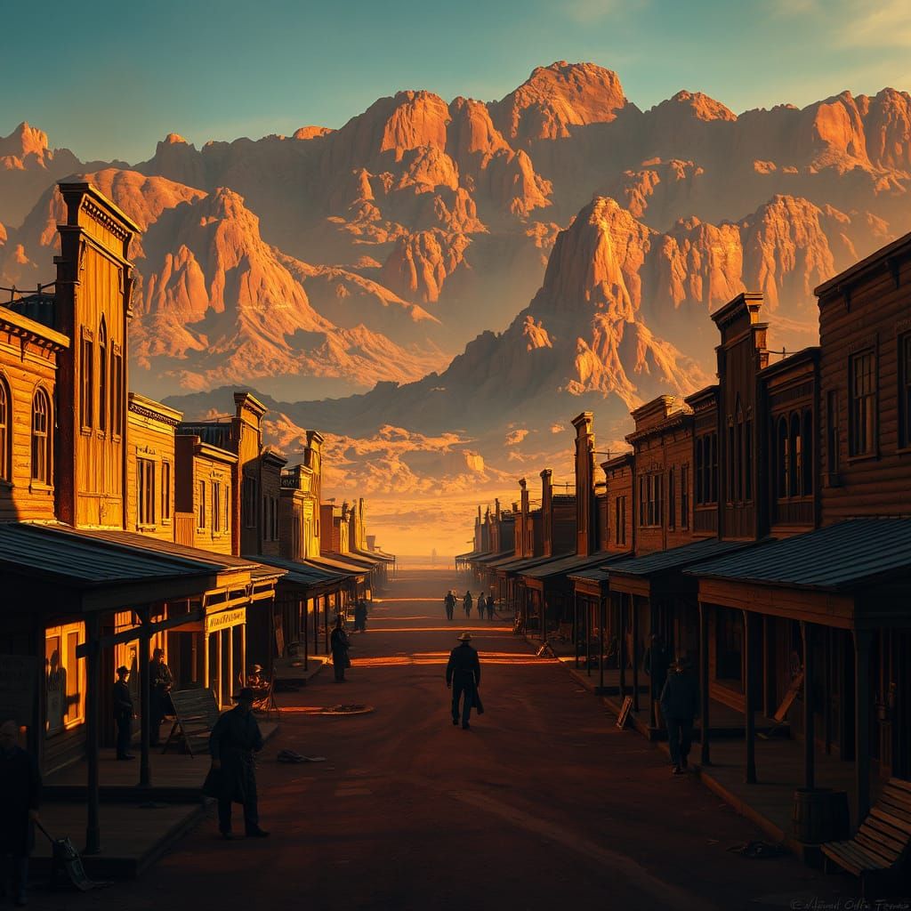 Golden Dawn on the Wild West Plains
