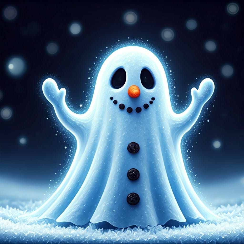 Ethereal Winter Spirit in Sparkling Frost