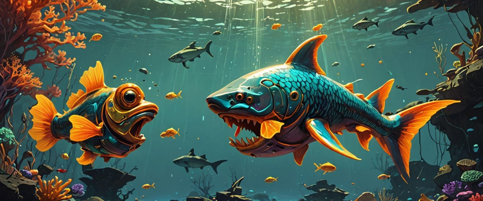 Vibrant Oceanic Duo in Turquoise Light