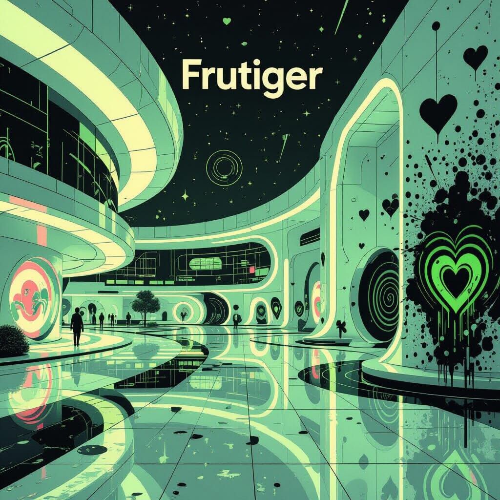 Utopian Future in Frutiger Metro Aesthetic